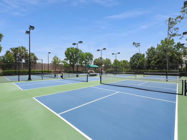 view of tennis court