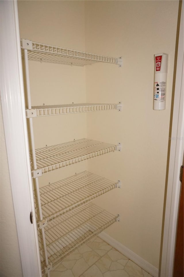 view of pantry