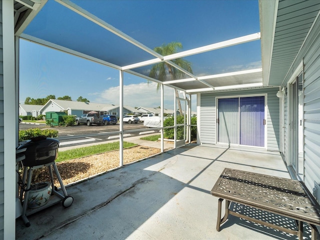 view of sunroom / solarium