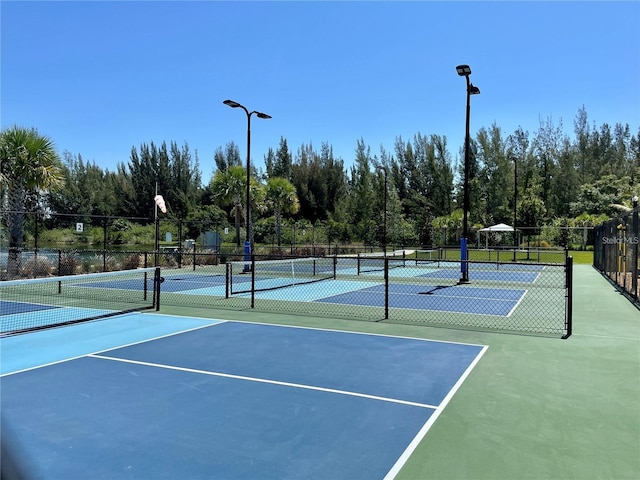 view of tennis court