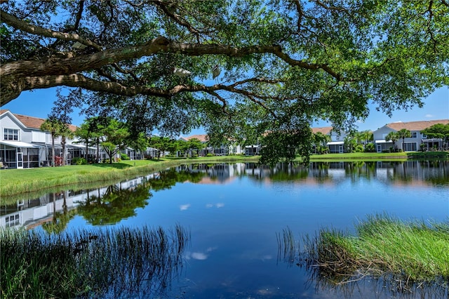 view of water feature