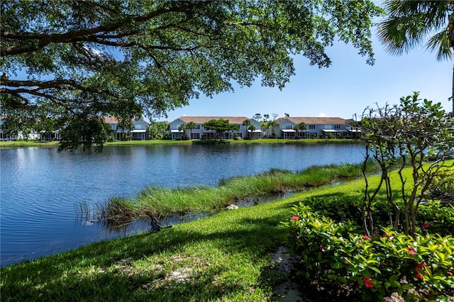 view of water feature featuring a residential view