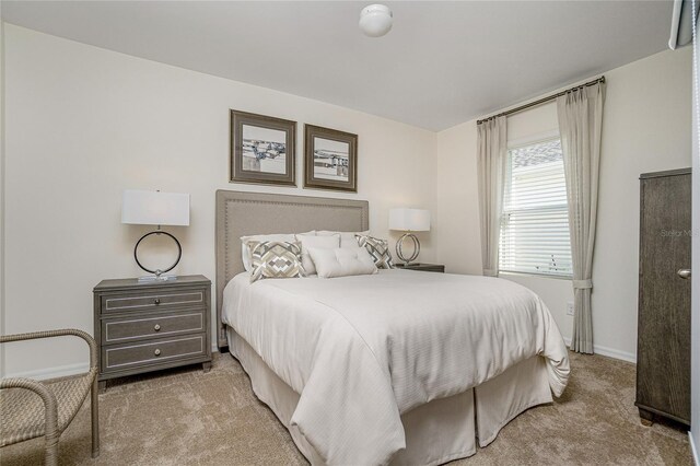 bedroom with carpet floors