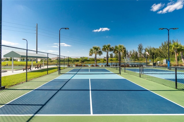 view of tennis court