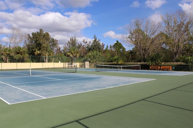 view of sport court