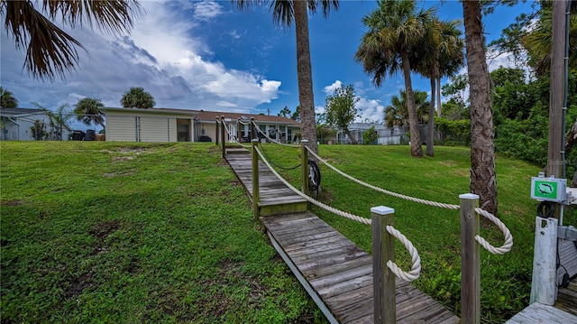 exterior space featuring fence