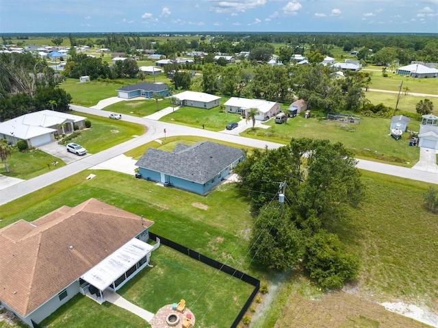 bird's eye view with a residential view