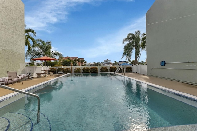 view of pool with a patio