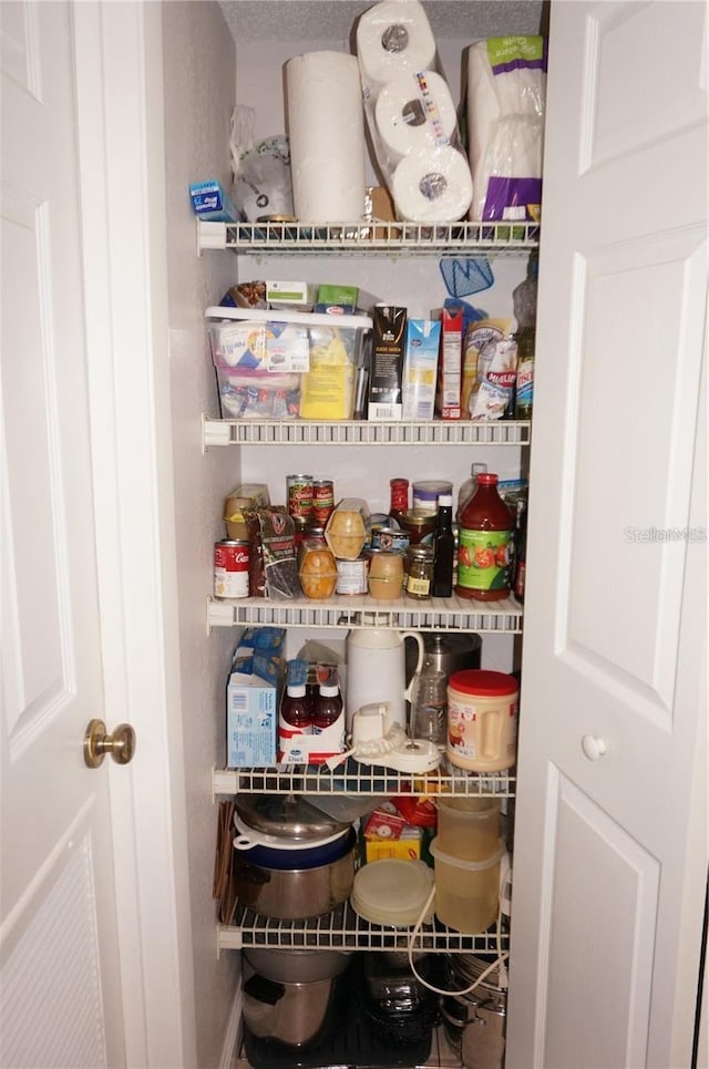 view of pantry