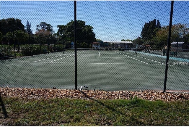 view of tennis court