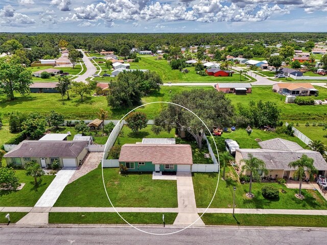 birds eye view of property