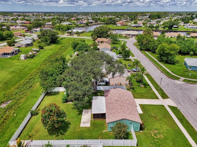 drone / aerial view featuring a residential view