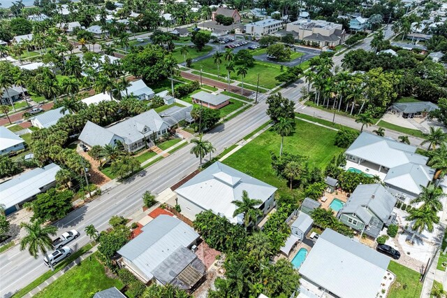 aerial view featuring a residential view