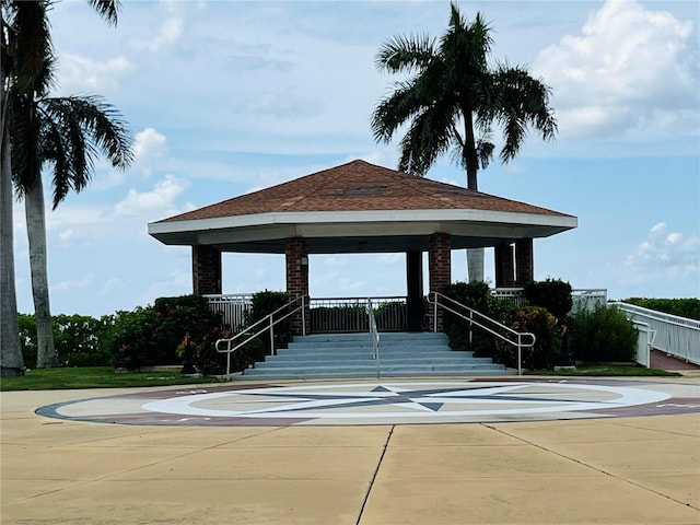 view of home's community with a gazebo