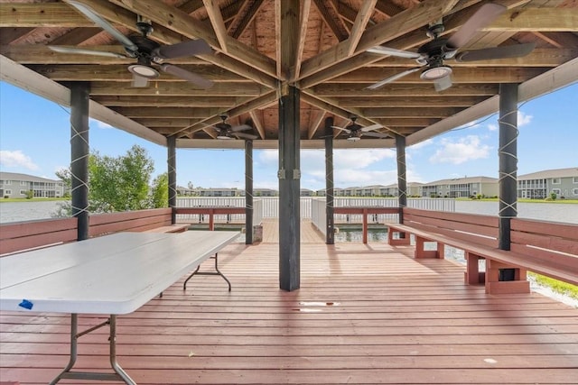 dock area featuring a wooden deck