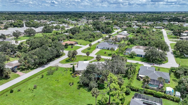 bird's eye view featuring a residential view