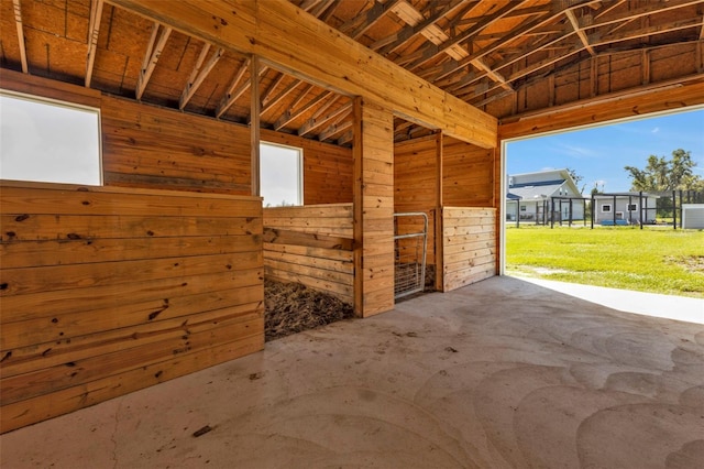 view of horse barn