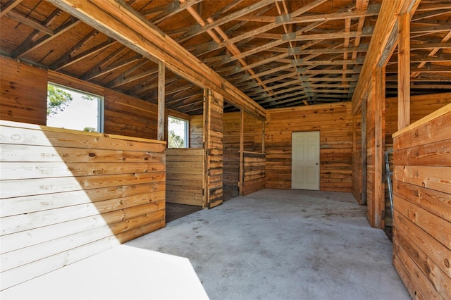 view of horse barn