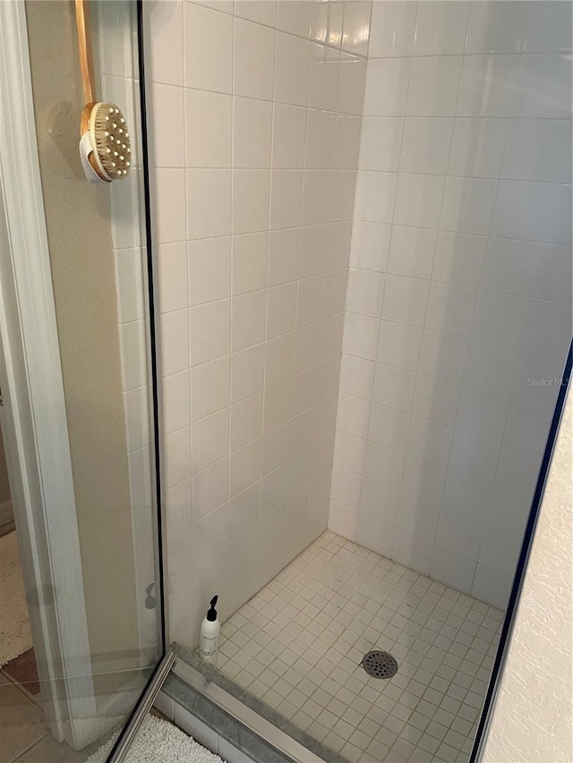 bathroom with walk in shower