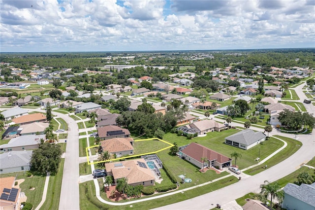 bird's eye view featuring a residential view