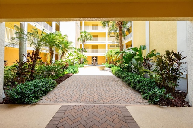 exterior space with a balcony