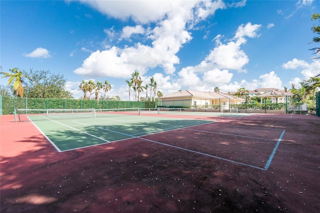 view of sport court