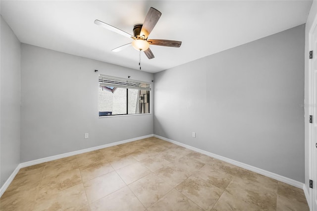 1001 W Marion Ave Unit 14, Punta Gorda, FL 33950 - unfurnished room featuring ceiling fan, tile patterned flooring, and baseboards