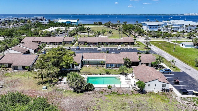 1001 W Marion Ave Unit 14, Punta Gorda, FL 33950 - drone / aerial view featuring a water view