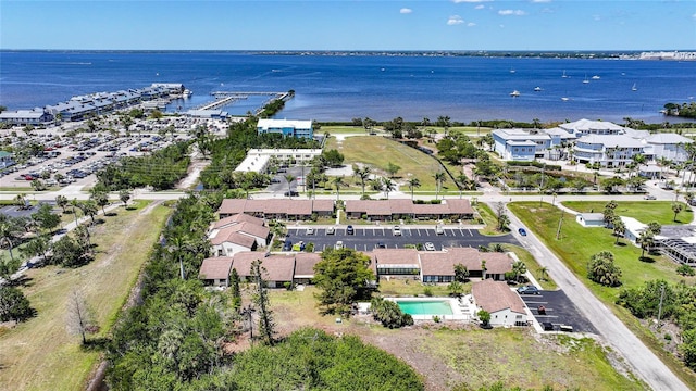 1001 W Marion Ave Unit 14, Punta Gorda, FL 33950 - drone / aerial view featuring a water view