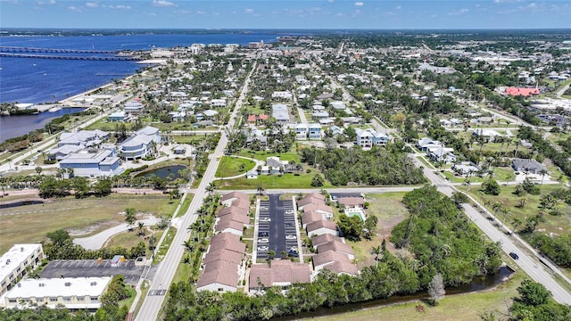 1001 W Marion Ave Unit 14, Punta Gorda, FL 33950 - drone / aerial view featuring a water view