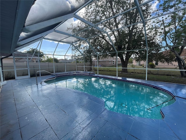 269 Rosemary St, Port Charlotte, FL 33954 - view of swimming pool with a lanai and a patio area