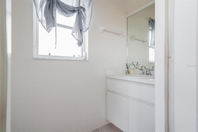 bathroom with vanity