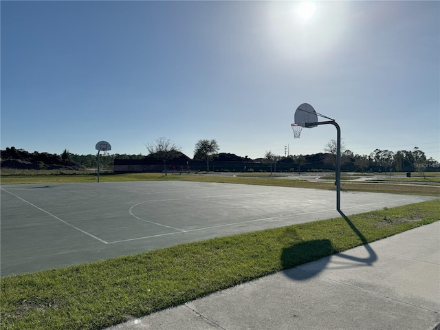 view of basketball court