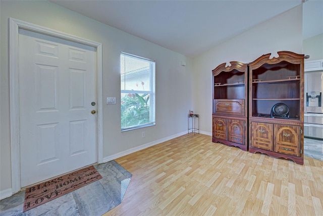 foyer entrance featuring light hardwood / wood-style flooring