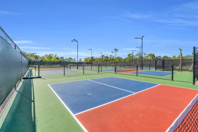 view of sport court