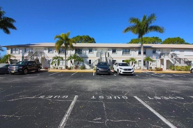 view of parking / parking lot