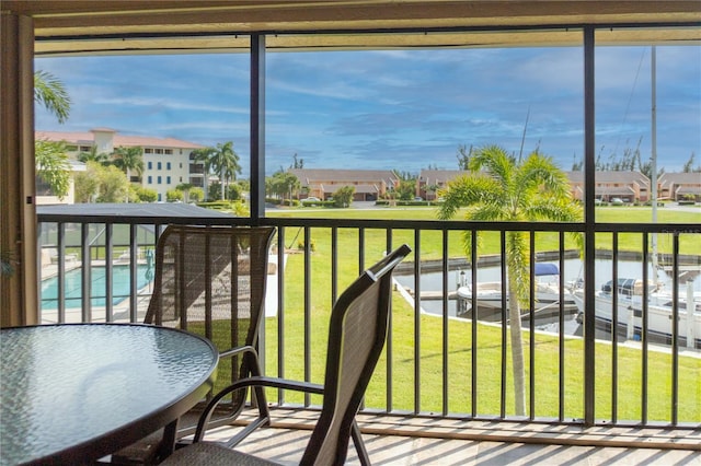 view of balcony