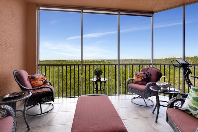 view of sunroom / solarium