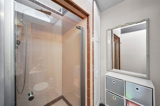 bathroom with walk in shower