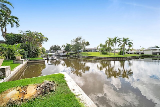 view of water feature