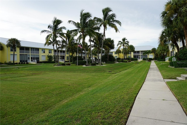 surrounding community featuring a yard