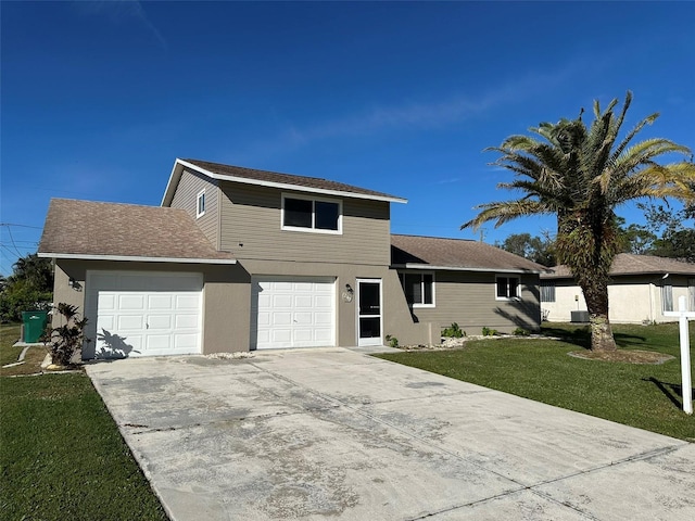 view of property with a front yard