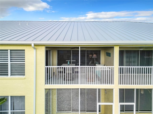 exterior space with a balcony