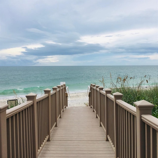 water view with a beach view