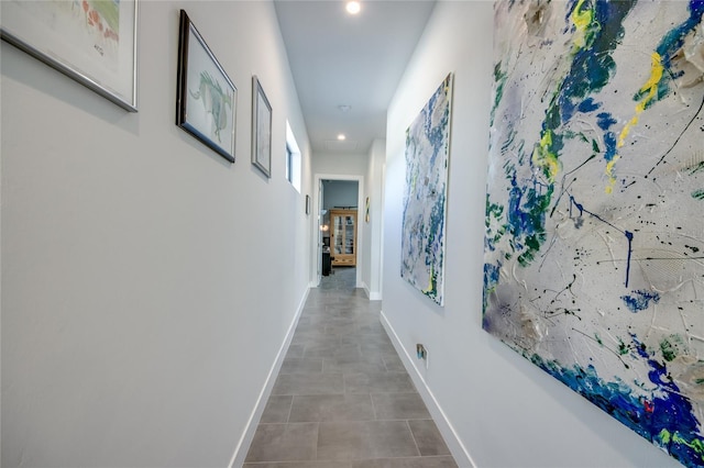 3715 NW 9th Ter, Cape Coral, FL 33993 - hall with recessed lighting and baseboards
