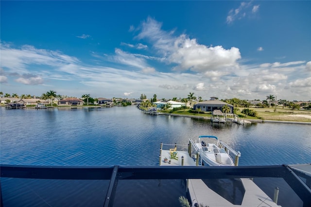 3715 NW 9th Ter, Cape Coral, FL 33993 - water view featuring a dock