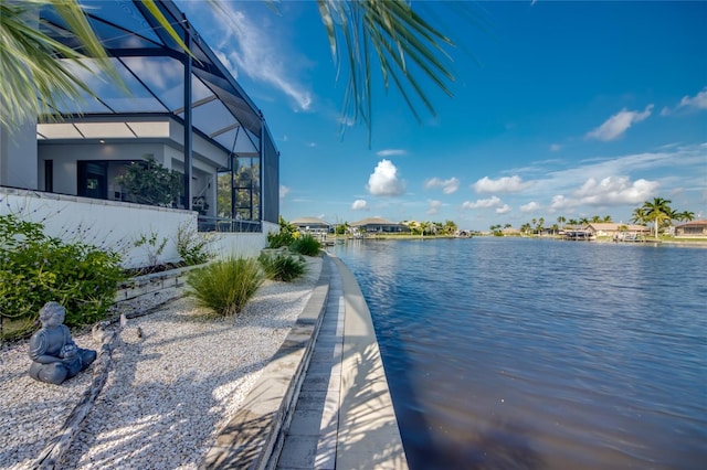 3715 NW 9th Ter, Cape Coral, FL 33993 - dock with a water view and a lanai