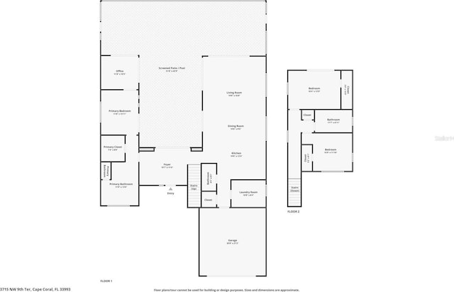 3715 NW 9th Ter, Cape Coral, FL 33993 - room layout