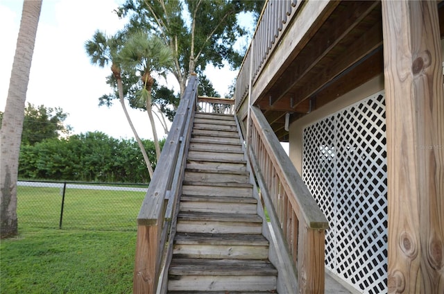 view of staircase