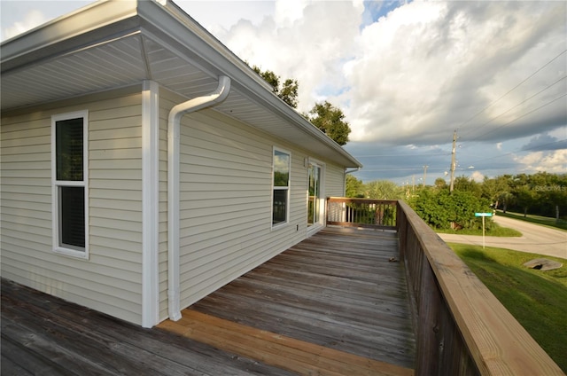 view of deck